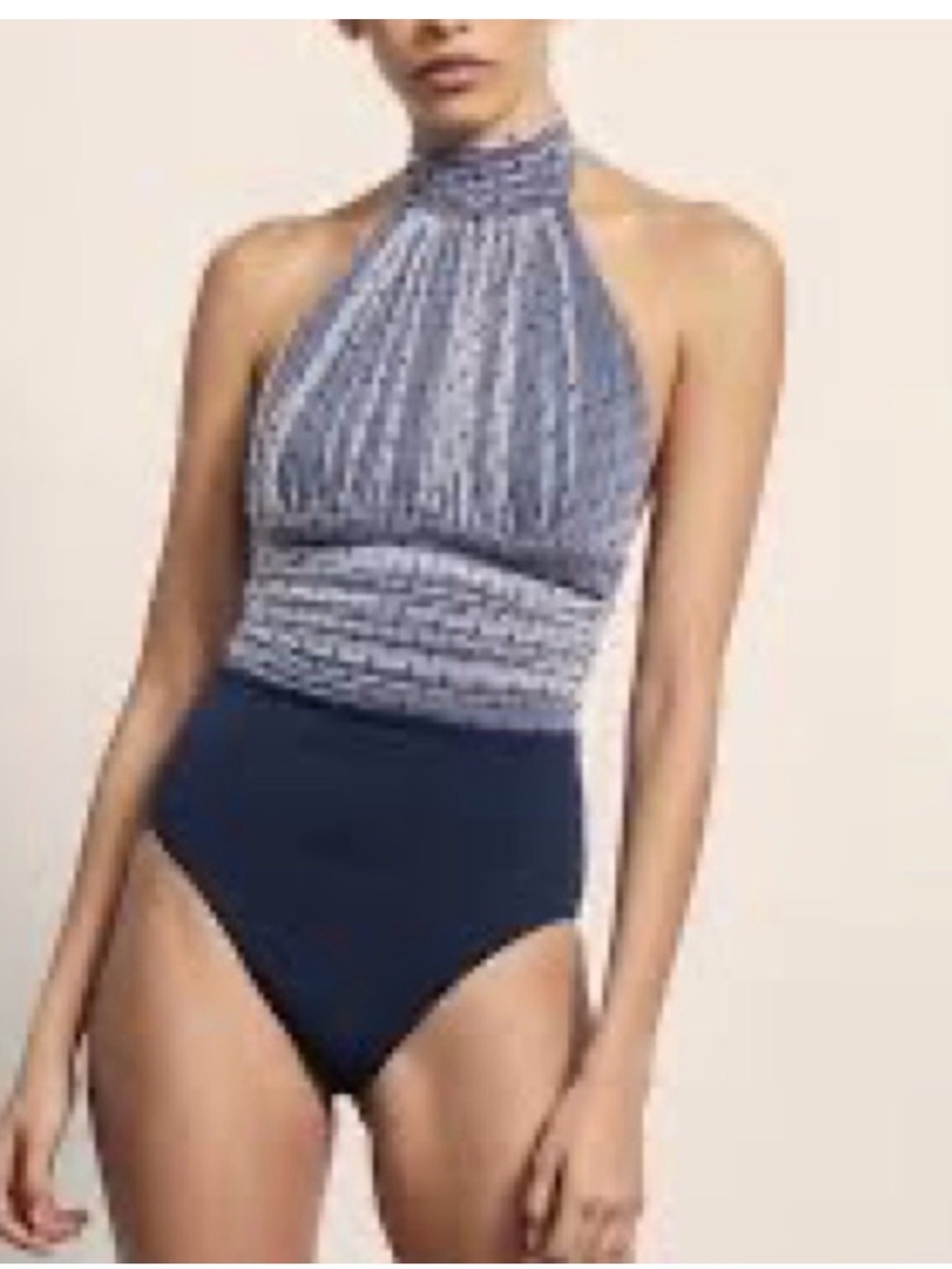 Amaio Renee Maliot One Piece Halter Swimsuit